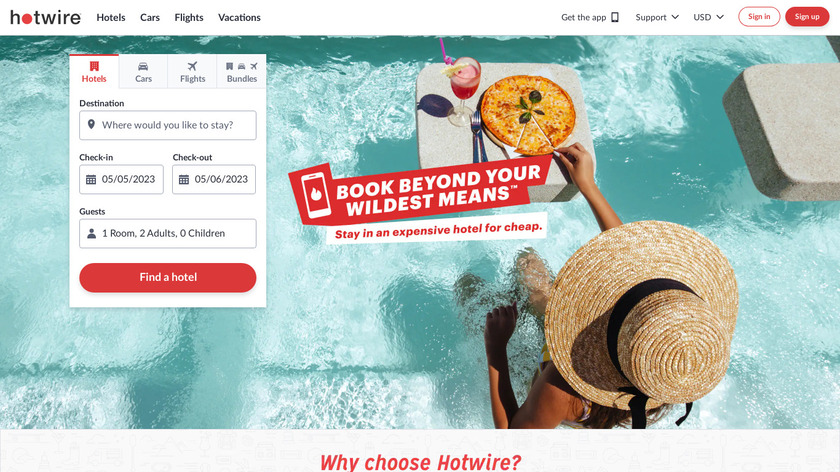 Hotwire Landing Page