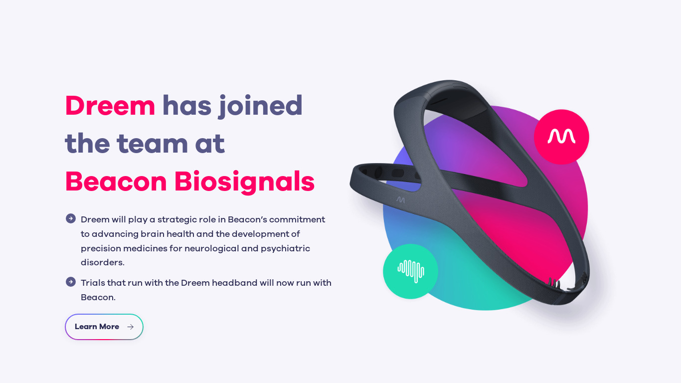 Dreem Landing page