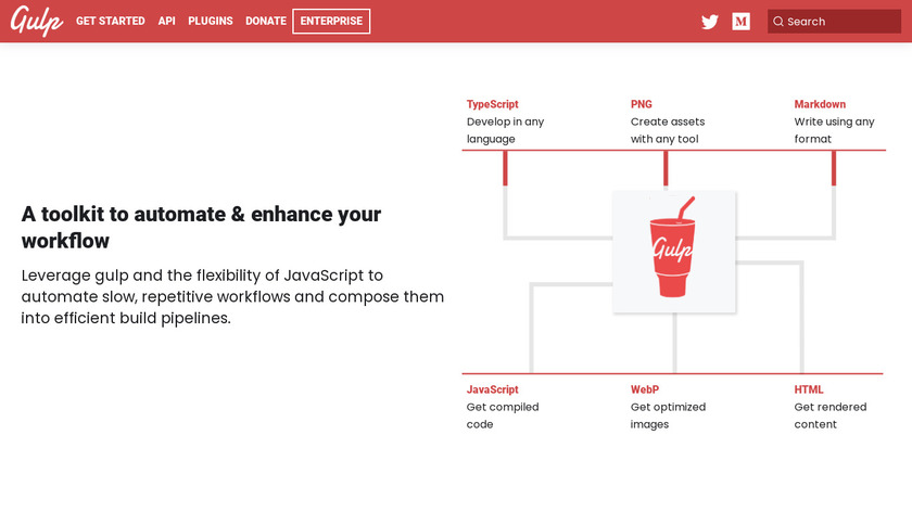 Gulp.js Landing Page