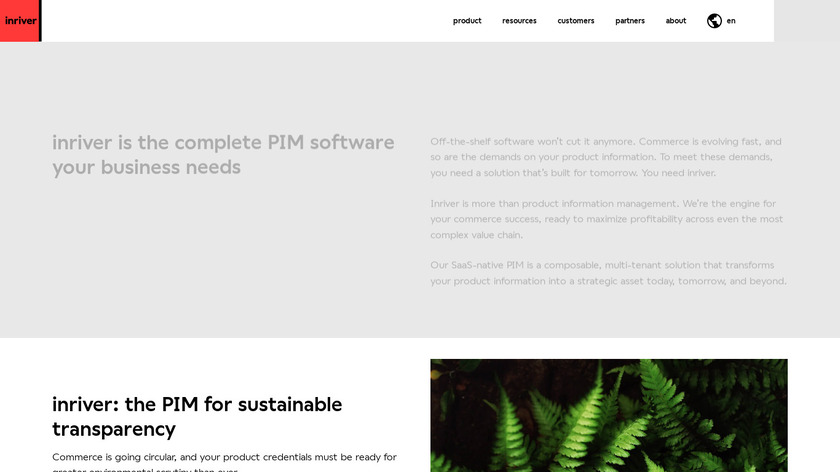inRiver Landing Page