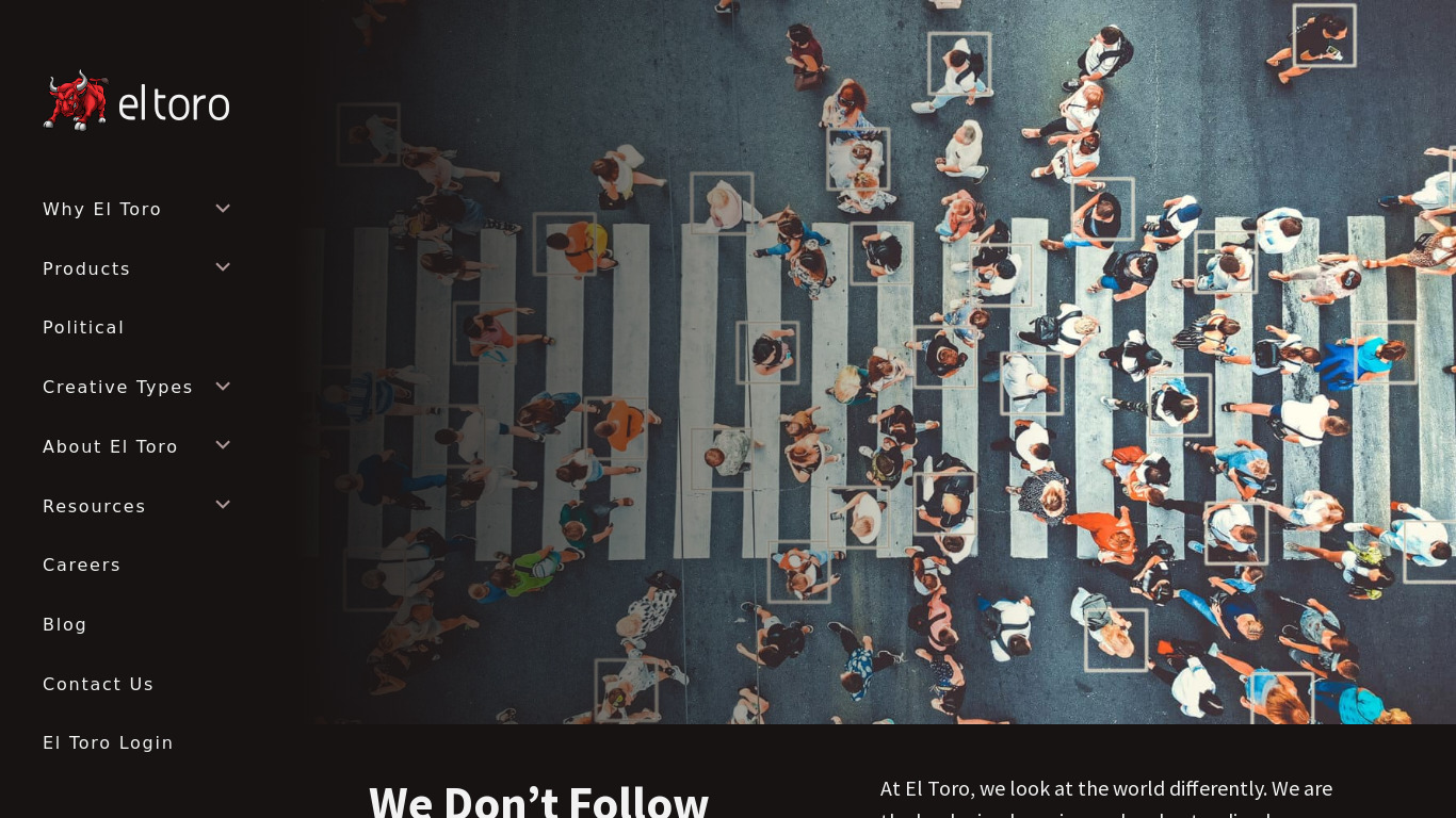 Eltoro.com Landing page