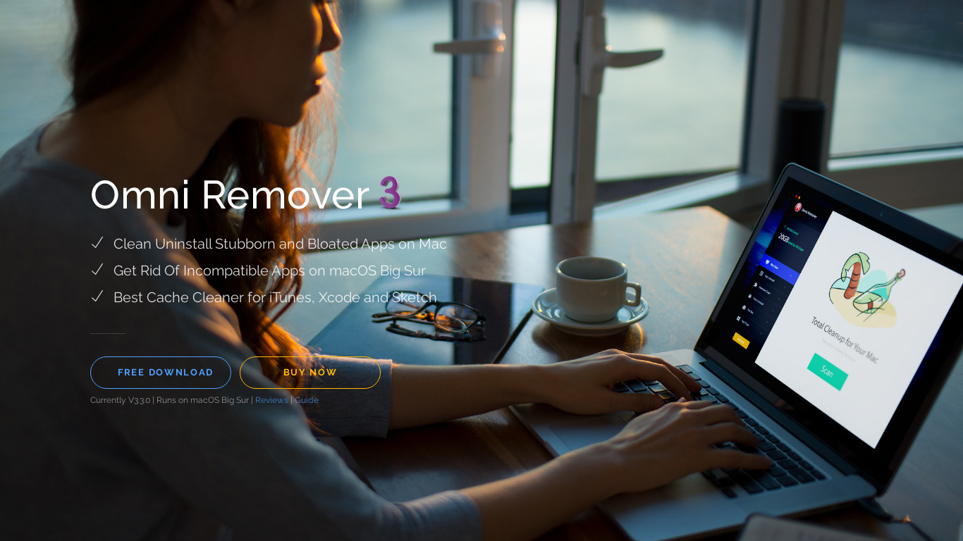 Omni Remover Landing page