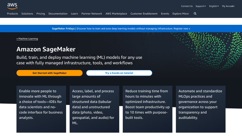 Amazon SageMaker Landing Page