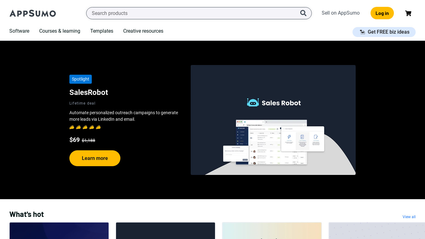 AppSumo Landing page