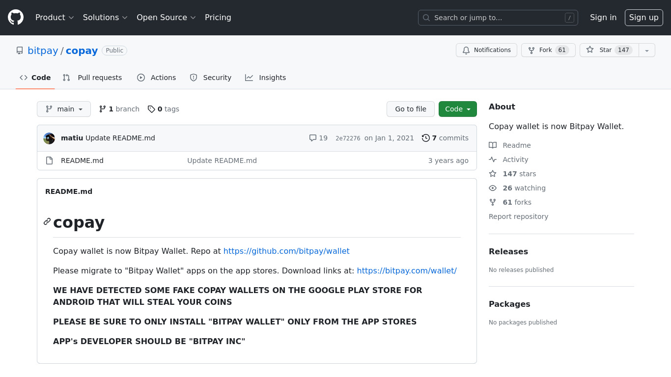 Copay Landing page