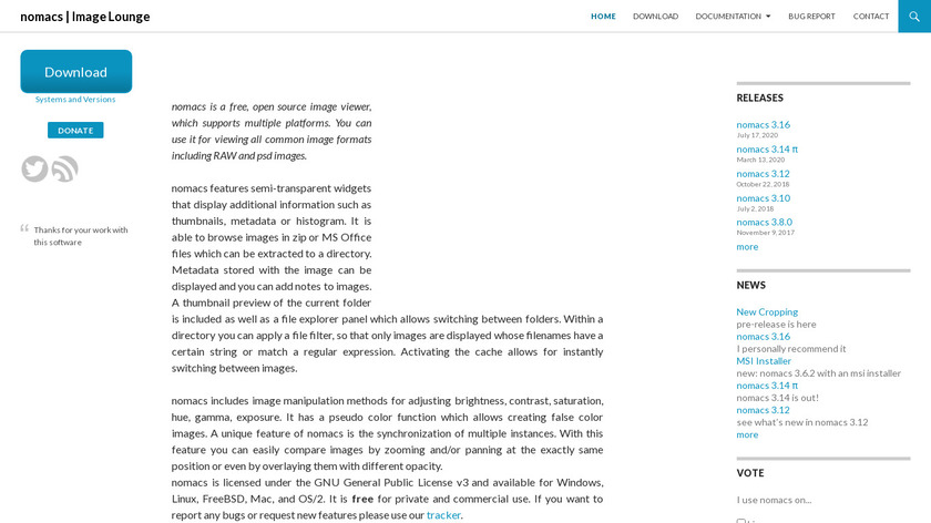 nomacs Landing Page