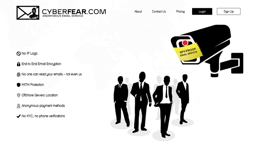 SCRYPTmail Landing Page