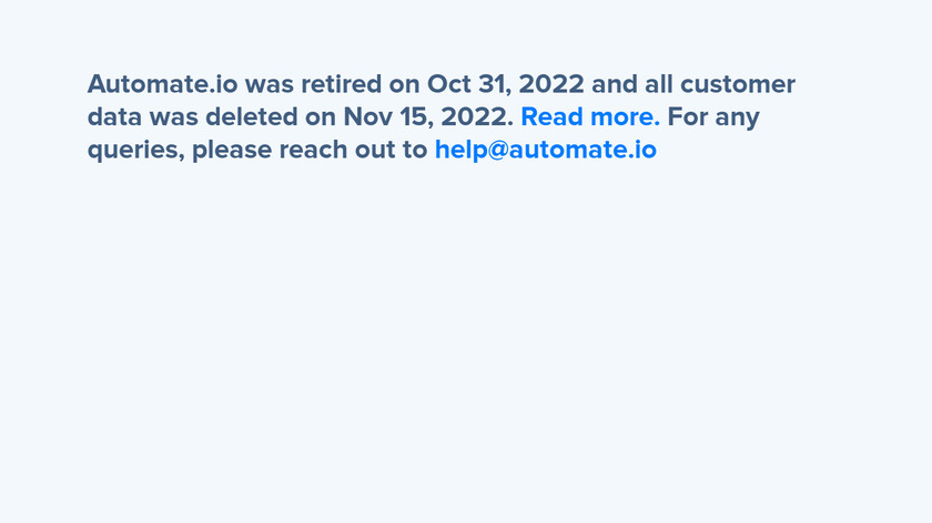 Automate.io Landing Page