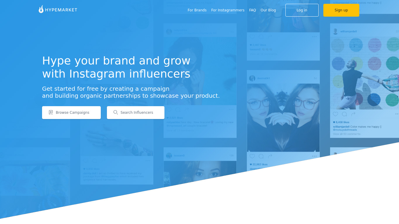 TwitterTats Landing page