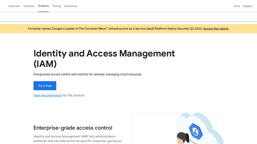 Google Cloud IAM Landing Page