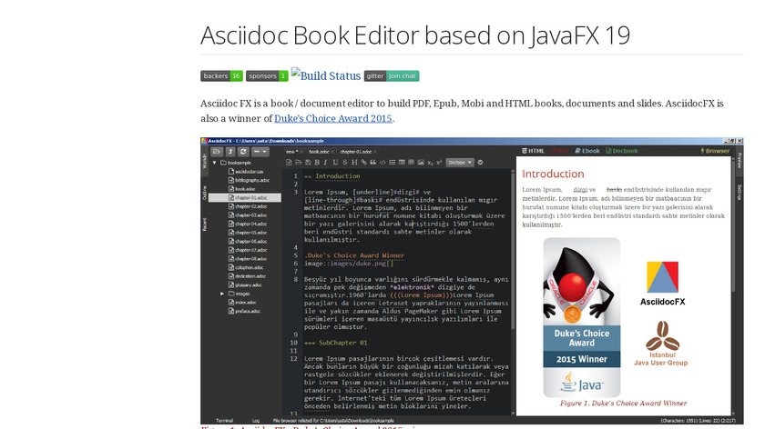 AsciidocFX Landing Page