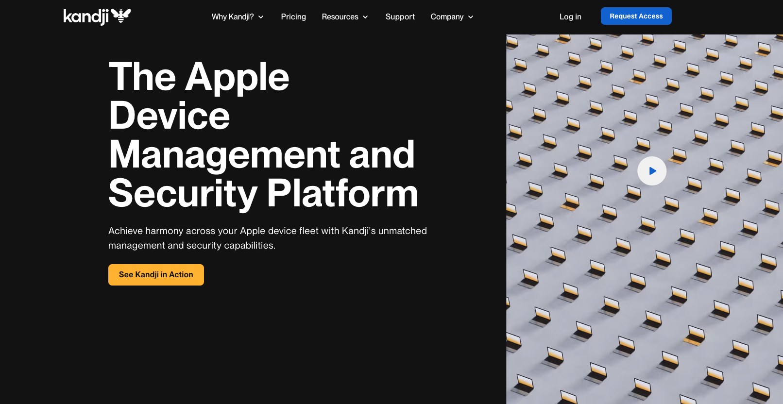 Kandji Landing page