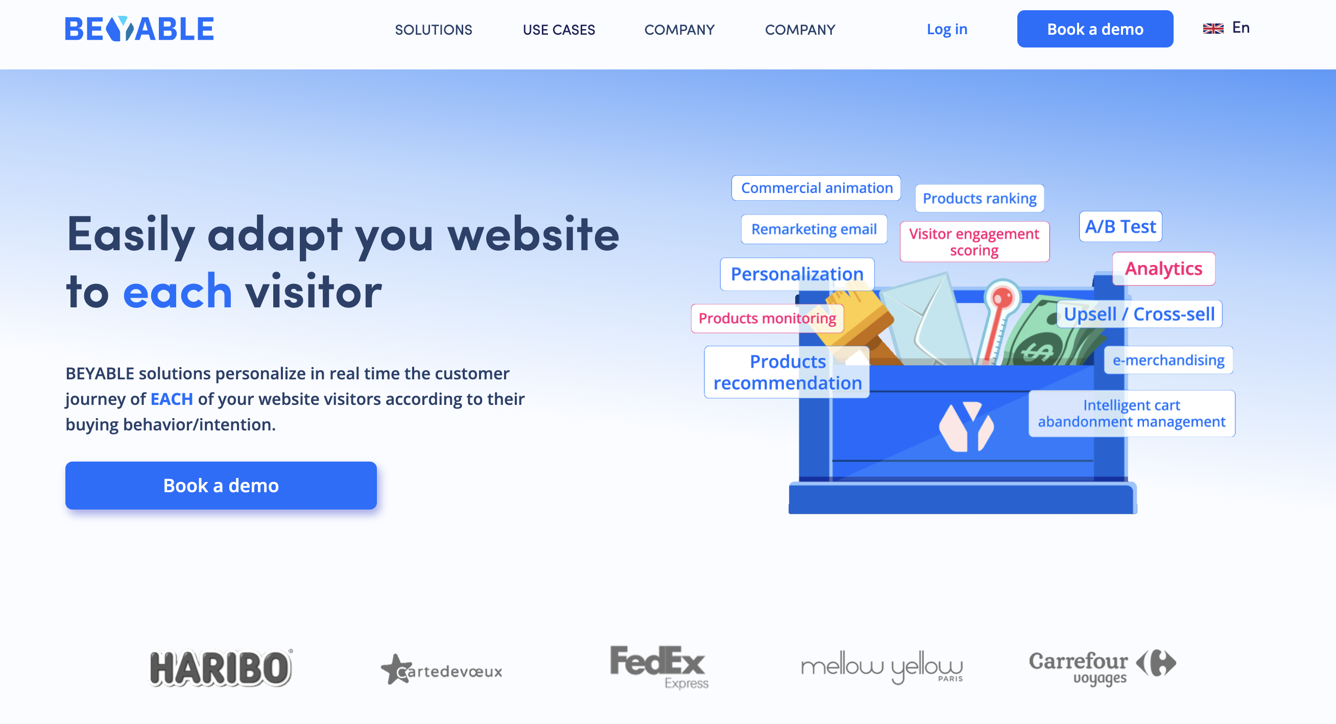 BEYABLE Landing page