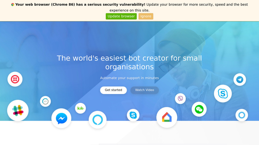 Alexa Skill Builder by Chatamo Landing Page