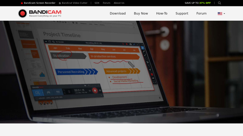 BandiCam Landing Page