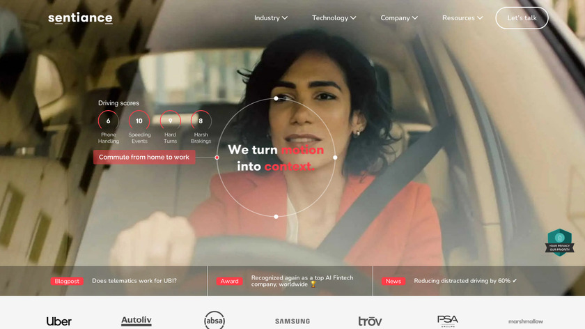 Sentiance Landing Page Sentiance Landing Page